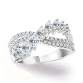 New Fashion Copper Jewelry Inlaid Marquise Royal Ring Creative Cross Border Women's Finger Ring view 3