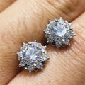New Sunflower Stud Earrings For Women, Delicate Minimal Korean Japanese Style Everyday Ear Jewelry view 2