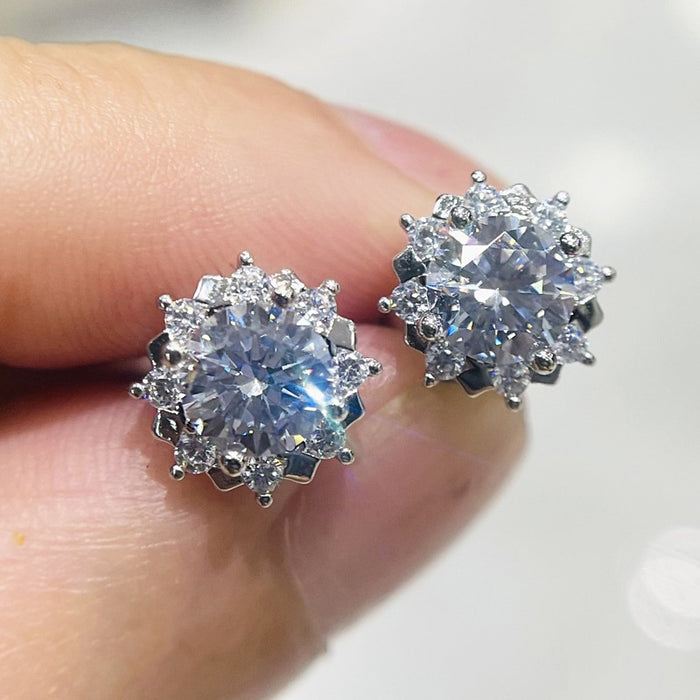 New Sunflower Stud Earrings For Women, Delicate Minimal Korean Japanese Style Everyday Ear Jewelry