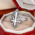 Vintage Antique Palace Style Hollow Wave Ring For Women Exaggerated Fashion Jewelry view 3