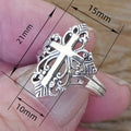 Vintage Antique Palace Style Hollow Wave Ring For Women Exaggerated Fashion Jewelry view 5