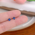 Light Luxury Minimalist Colorful Round Zircon Studs For Women Elegant Dainty Everyday Jewelry Earrings view 3