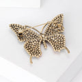 Alloy Rhinestone Butterfly Brooch With Multicolor Design For Apparel view 4