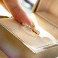 Simple Mobius Ring Couple Wedding Bands Fashion Simulated Engagement Rings For Lovers view 2