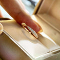 Simple Mobius Ring Couple Wedding Bands Fashion Simulated Engagement Rings For Lovers view 3