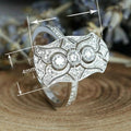 European Statement Ring With Vintage Palace Hollow Design, Royal Celebration Jewelry Ring view 5