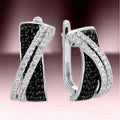 Korean Elegant Cross Zircon Ear Cuff Earrings For Women, Unique Fashion Jewelry Design view 3