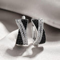Korean Elegant Cross Zircon Ear Cuff Earrings For Women, Unique Fashion Jewelry Design view 2