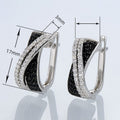 Korean Elegant Cross Zircon Ear Cuff Earrings For Women, Unique Fashion Jewelry Design view 5