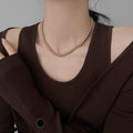 French Vintage Pearl Collarbone Necklace For Women Elegant Versatile Sweater Choker view 4