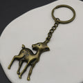 Zinc Alloy Deer Keychain For Bag Charm Gift view 6