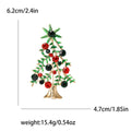 Alloy Christmas Tree Brooch Pin For Holiday Clothing Decoration view 5