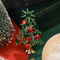 Alloy Christmas Tree Brooch Pin For Holiday Clothing Decoration view 1