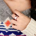 Wide Copper Couple Band Ring Plain Unisex Index Finger Ring For Fashion Jewelry view 4