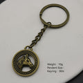 Metal Horse Head Shape Keychain Bag Charm Gift view 2