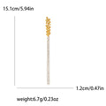 Alloy Rhinestone Wheat Tassel Brooch For Fashion Lapel Accessories view 6