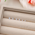 Elegant Minimalist Mini Round Zircon Studs Silver Needle Light Luxury Daily Commuter Ear Bone Earrings view 1