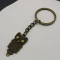Metal Minimalist Owl Keychain Bag Charm Gift Accessory view 4