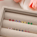 Minimalist Niche Mini Cute Zircon Stud Earrings For Women Sweet Everyday Versatile Jewelry view 1