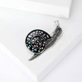 Alloy Enamel Cute Snail Brooch Pin For Coats And Suits view 4