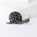 Alloy Enamel Cute Snail Brooch Pin For Coats And Suits view 1