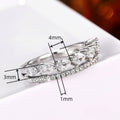 Korean Minimalist Double Layer Water Drop Open Ring For Women, Stackable Elegant Finger Jewelry view 4