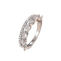Korean Minimalist Double Layer Water Drop Open Ring For Women, Stackable Elegant Finger Jewelry view 5