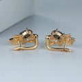 Personalized Floral Ear Cuff Earrings, Petal Flower Elegant Fashion Popular Earrings For Women view 4