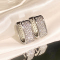 Luxury Ear Cuff Style Earrings, Fashion Bridal Hollow Out Design Elegant Ear Jewelry For Women view 2