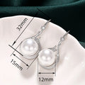 Luxury Faux Pearl Earrings For Women, Vintage Elegant Lady Mother's Day Gift Ear Jewelry view 2
