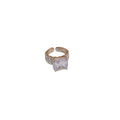 Elegant Zircon Pearl Open Ring With Hollow Circle Heart Bow Geometric Design view 5