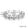 Princess Small Crown Light Luxury Ring, Lace Wave Stackable Women's Finger Ring With Elegant Style view 5