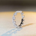 Princess Small Crown Light Luxury Ring, Lace Wave Stackable Women's Finger Ring With Elegant Style view 4