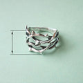 Hollow Thorn Ear Cuff And Ring Set, European American Punk Style No Piercing Unique Jewelry Earrings view 5
