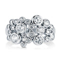 Irregular Starry Zircon Ring For Women, Royal Luxury Round Fashion Jewelry view 3