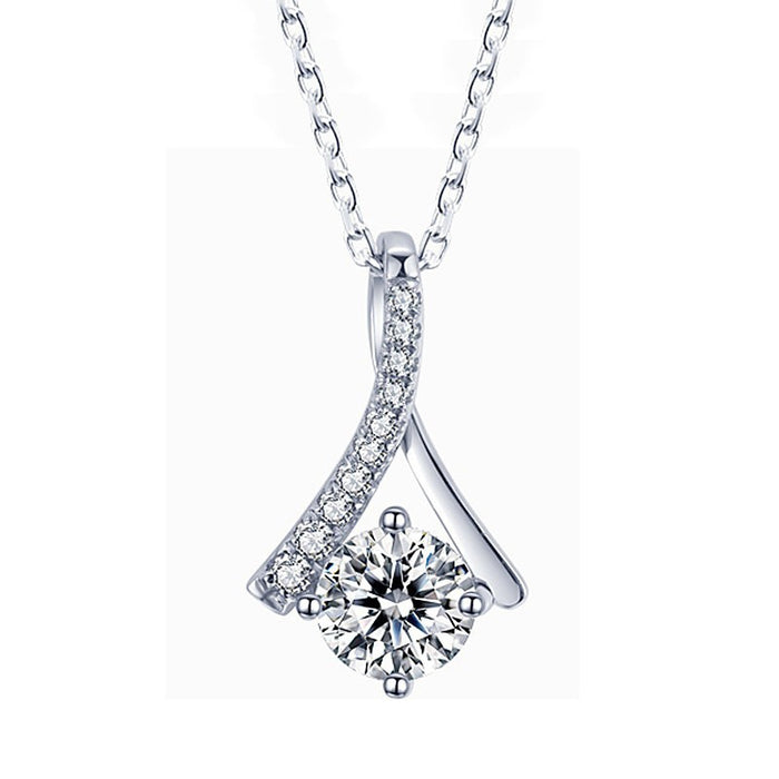 Korean Fashion Dress Fan Pendant Necklace For Women, European American Chevron Charm Jewelry