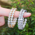 C Shaped Oversized Hoop Earrings Elegant Statement Large Exaggerated Fashion Ear Jewelry view 2