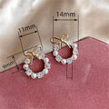 Bowknot Faux Pearl Stud Earrings For Women, Simple Petite Light Luxury Sweet Ear Jewelry view 4