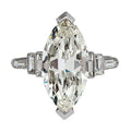 New Banquet Geometric Ring For Women, European Creative Simulated Marquise Zircon Inlay Finger Ring view 5
