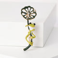 Alloy Frog Leaf Brooch Minimalist Lapel Pin For Women's Cardigans view 4