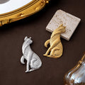 Vintage Animal Cat Brooch Minimal Creative Designer Fashion Accessory Pin view 1