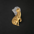 Vintage Animal Cat Brooch Minimal Creative Designer Fashion Accessory Pin view 4