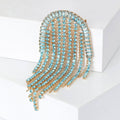 Alloy Rhinestone Tassel Brooch Pin For Women's Blazers view 5