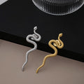 Exaggerated Snake Shape Brooch, Creative Minimalist Animal Clothing Accessory Lapel Pin view 1