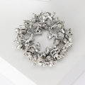 Alloy Rhinestone Star Wreath Brooch For Coat And Shawl Fastening view 3