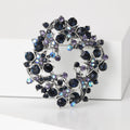 Alloy Rhinestone Star Wreath Brooch For Coat And Shawl Fastening view 4