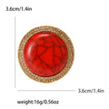 Alloy Cracked Flower Brooch Vintage Ethnic Style Lapel Pin For Accessories view 6