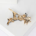 Alloy Enamel Witch Broom Brooch Creative Fashion Clothing Lapel Pin view 3