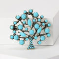 Alloy Money Tree Brooch For Stylish Plant Clothing Decoration view 4