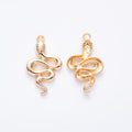 Zinc Alloy Snake Charm Pendant No.432231 for DIY Necklace Bracelet Jewelry Making view 3